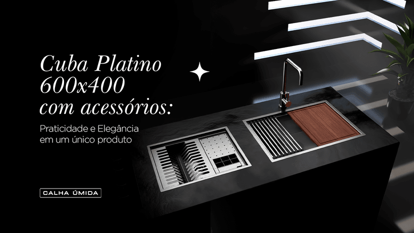 Cover Image for Cuba Platino 600x400 com acessórios: Para uma cozinha moderna e completa