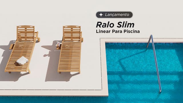 Cover Image for Ralo Slim Linear para piscina: Tudo que você precisa saber sobre o ralo oculto